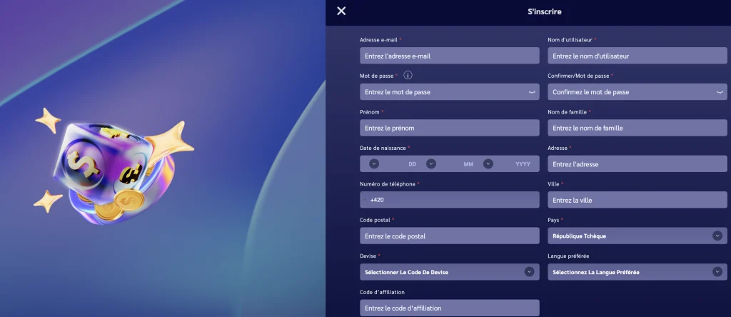 Shiny Wilds connexion et inscription